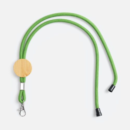 Шнурок для бейджа Tube Wood, зеленый