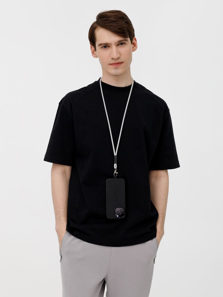 Шнурок для бейджа Tube Metal, серый — изображение 6