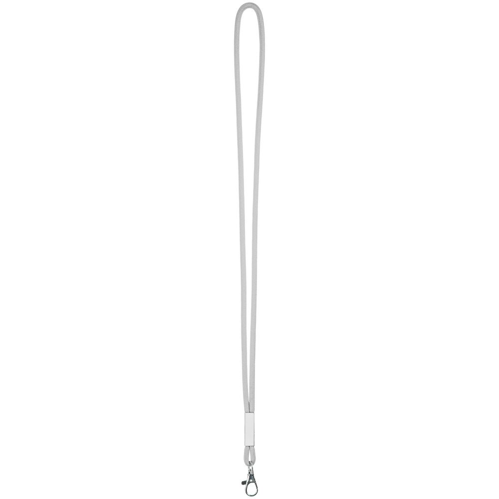 Шнурок для бейджа Tube Metal, серый — изображение 3
