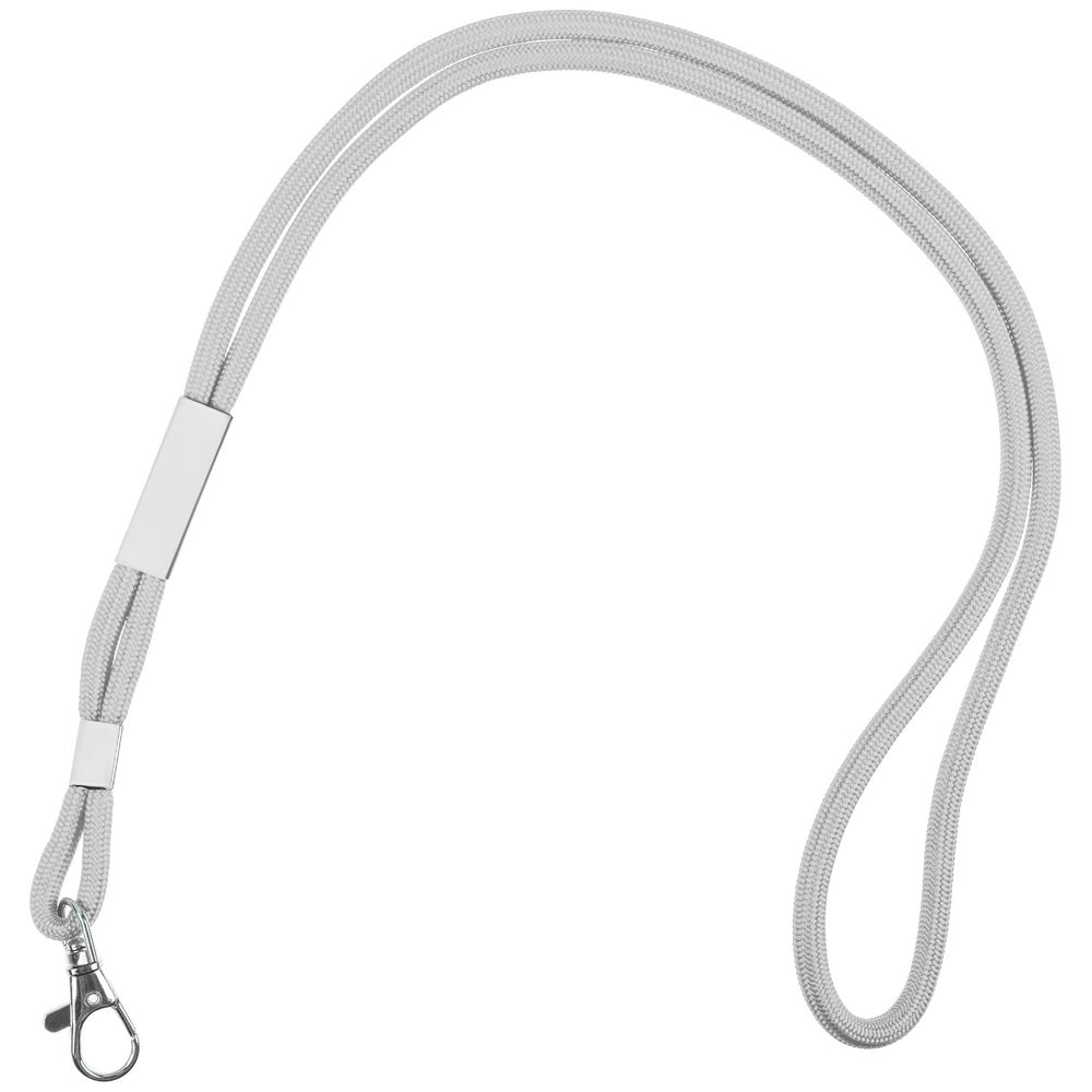 Шнурок для бейджа Tube Metal, серый — изображение 2