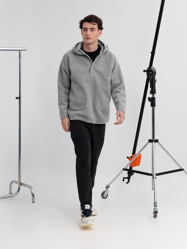 Анорак унисекс Oblako, светло-серый — изображение 10