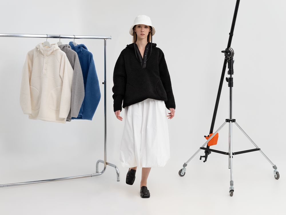 Анорак унисекс Oblako, черный — изображение 11