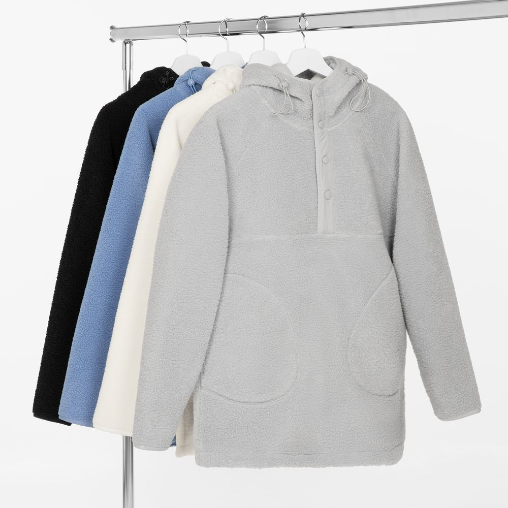 Анорак унисекс Oblako, молочно-белый — изображение 4