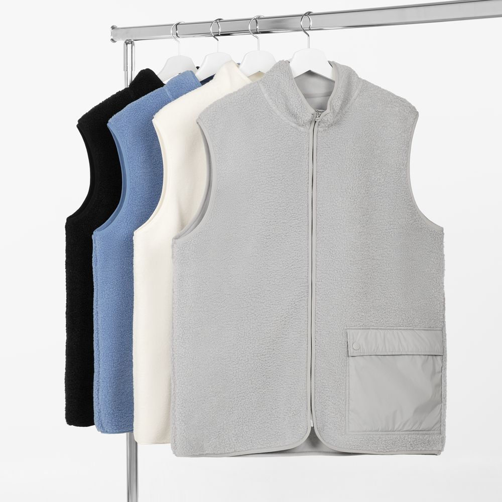 Жилет унисекс Oblako, светло-серый — изображение 4