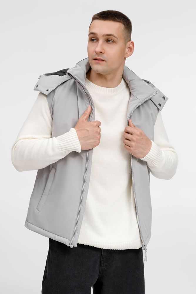 Жилет унисекс Sfera, светло-серый — изображение 2