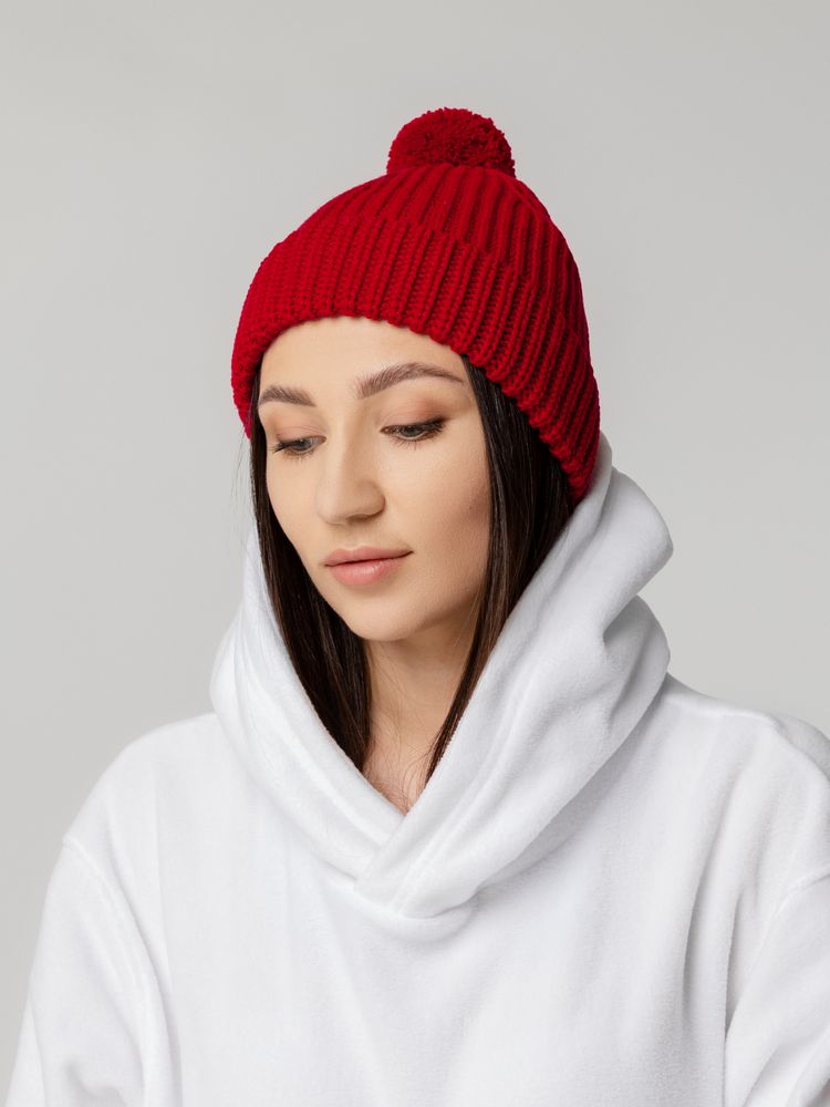 Шапка Nordvik, красная — изображение 5