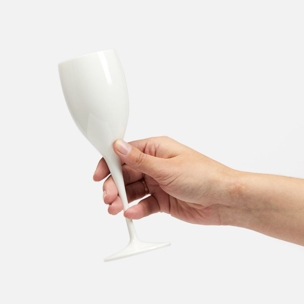 Бокал для шампанского Empresa, белый — изображение 3