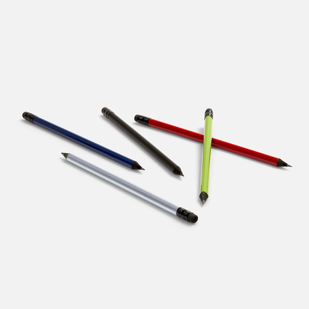 Карандаш простой Triangle Black с ластиком, красный — изображение 3