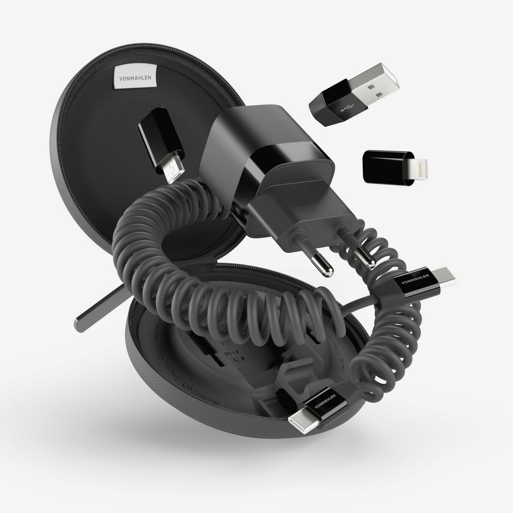 Зарядное устройство Vonmahlen Allroundo GaN, черное