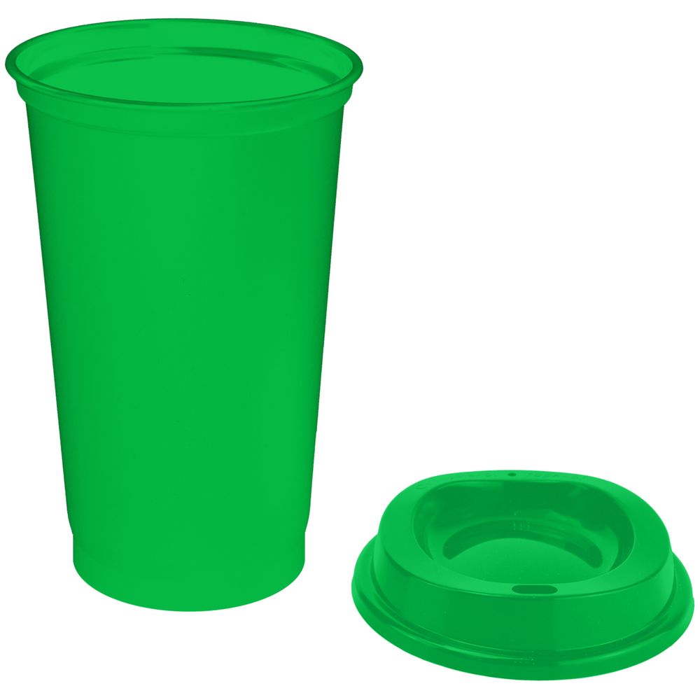 Стакан с крышкой Color Cap, зеленый — изображение 3