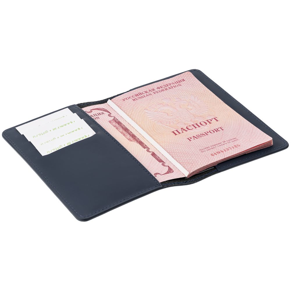 Обложка для паспорта Alaska, синяя — изображение 5