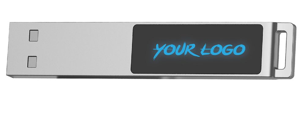 Флешка markBright с синей подсветкой, 16 Гб — изображение 3