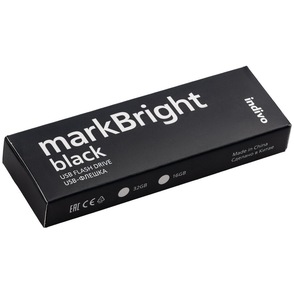 Флешка markBright Black с синей подсветкой, 32 Гб — изображение 9