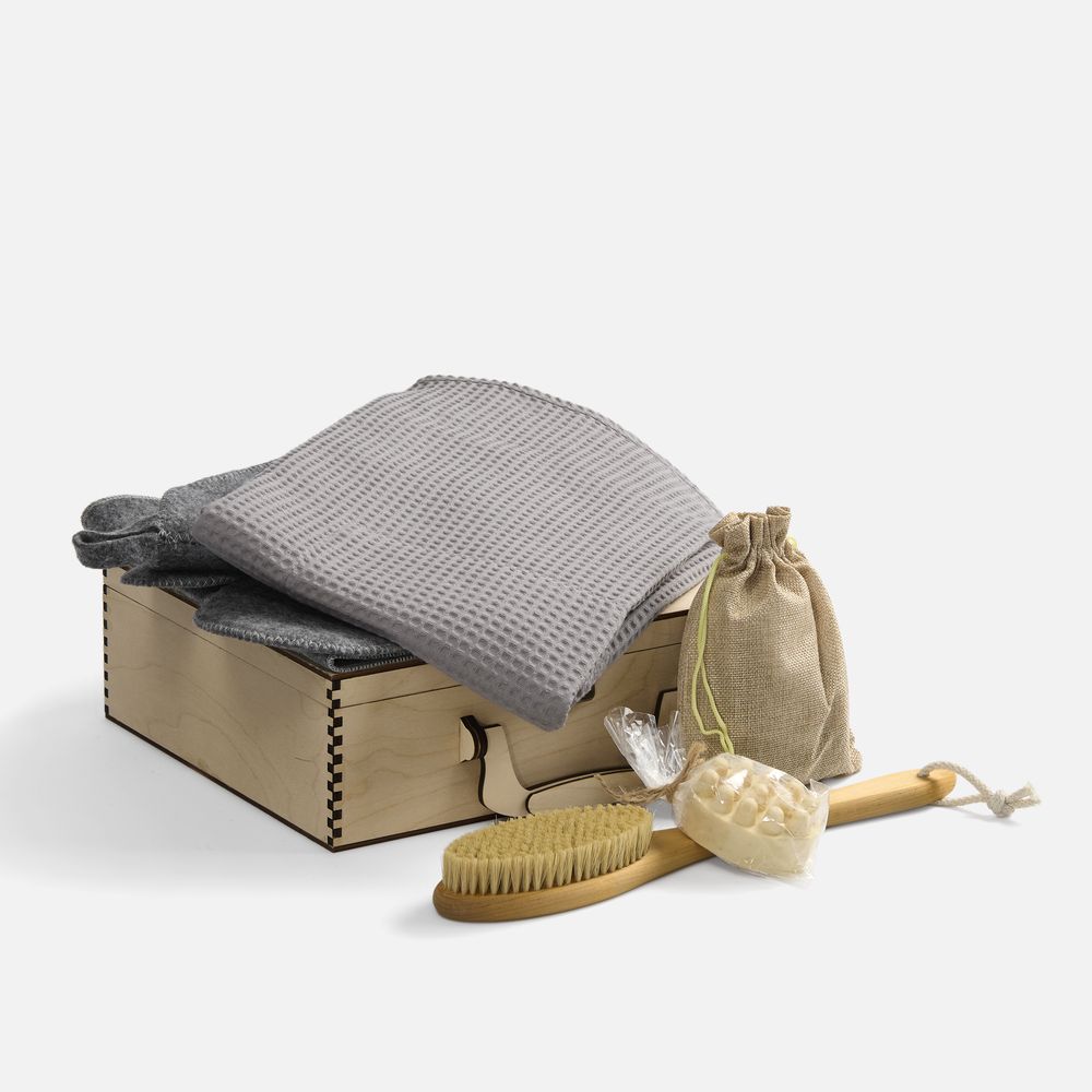 Банный набор Great Heat Therapy, женский, светло-серый