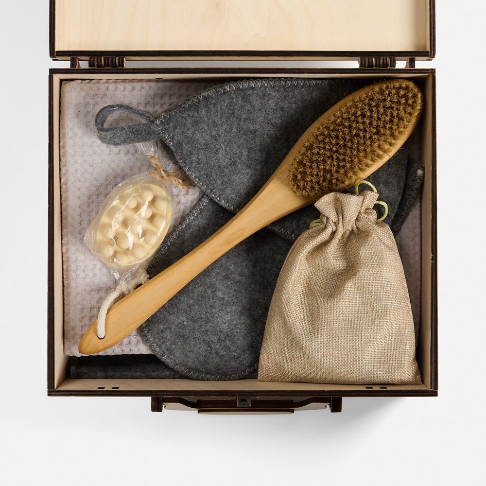 Банный набор Great Heat Therapy, женский, светло-серый — изображение 3