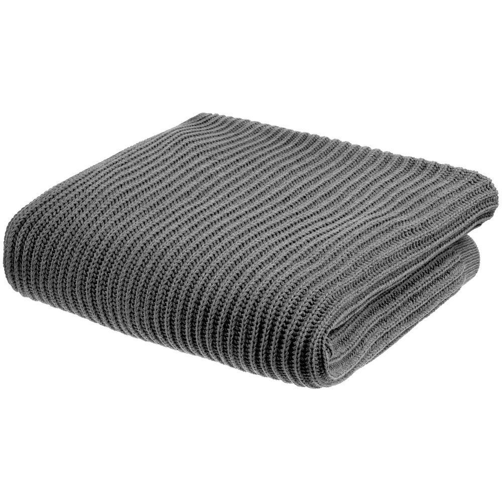 Плед Shirr, серый меланж — изображение 6