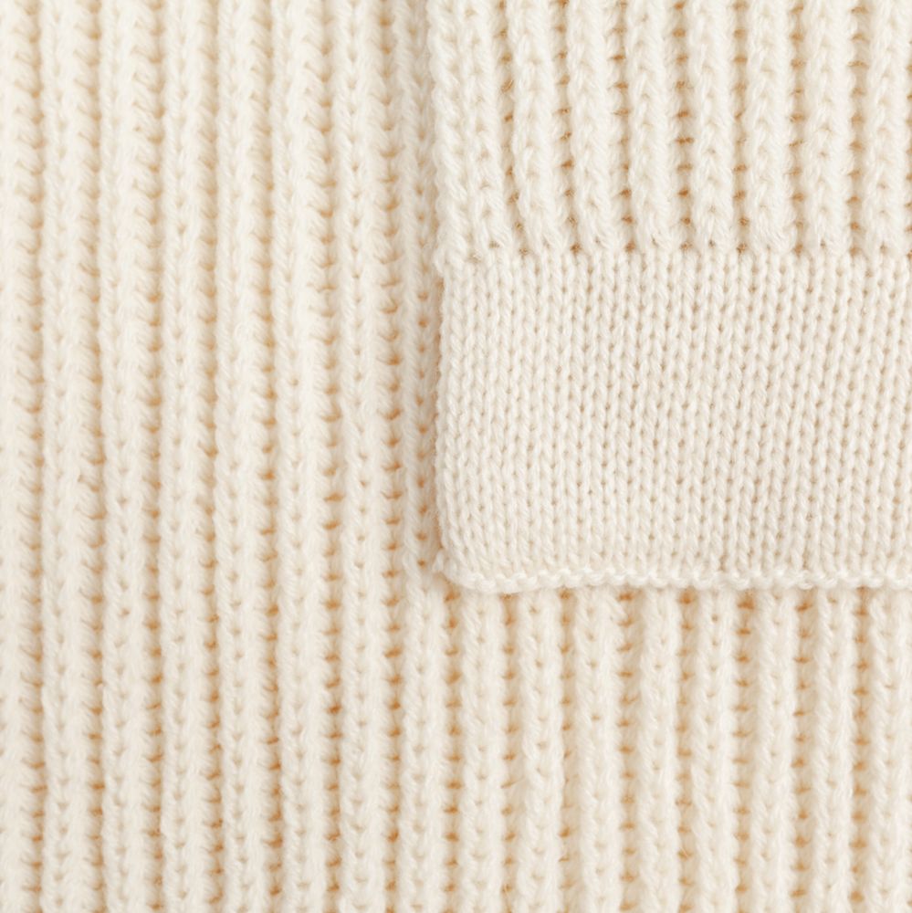 Плед Shirr, молочно-белый — изображение 4