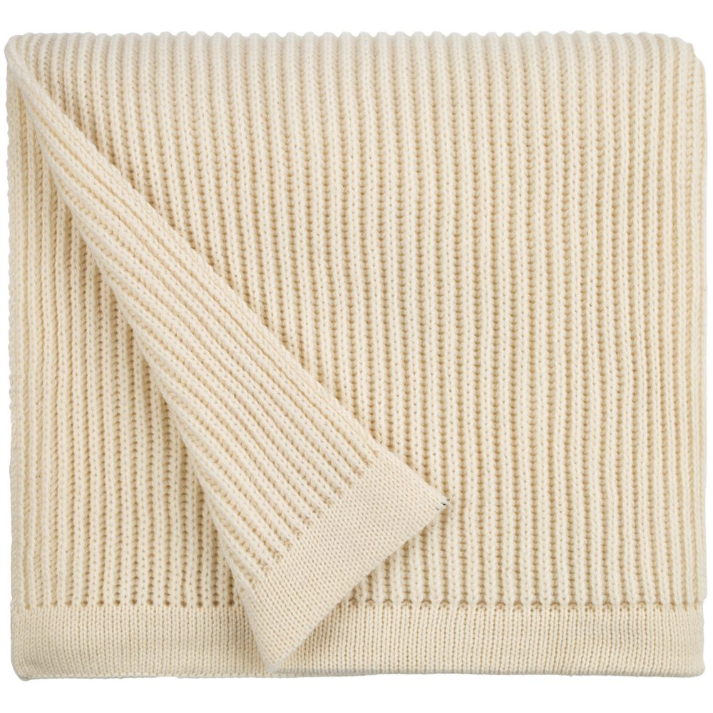 Плед Shirr, молочно-белый — изображение 3