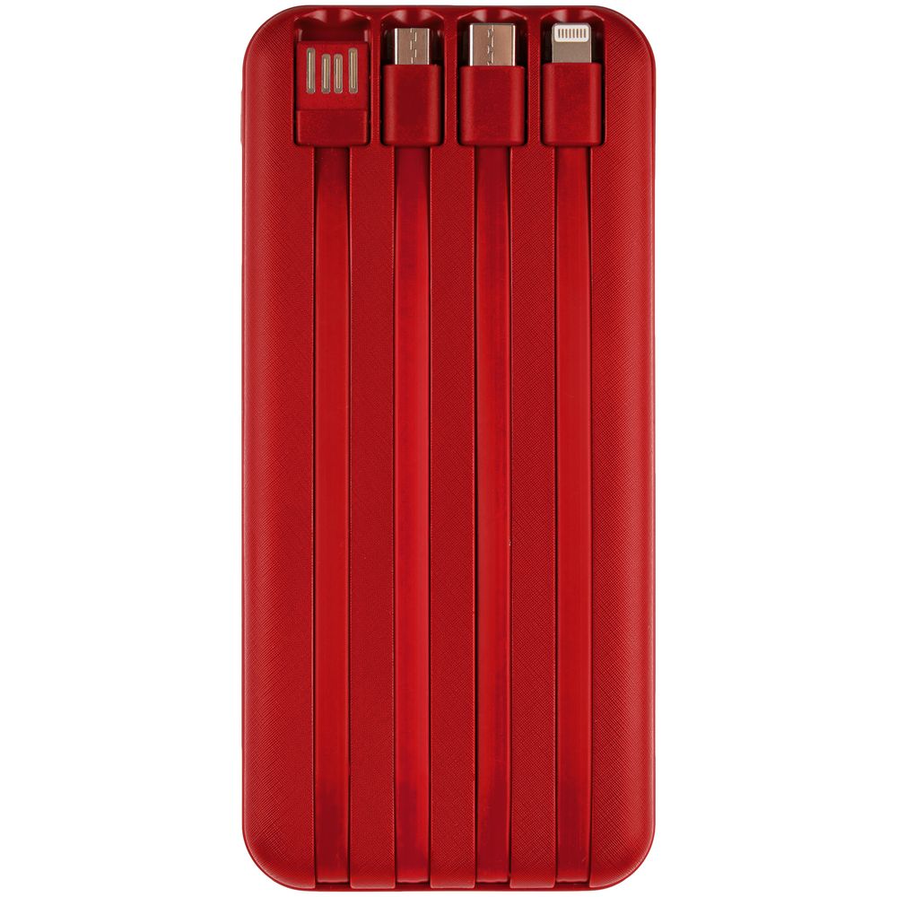 Внешний аккумулятор Omni Qi 10000 мАч, красный — изображение 5