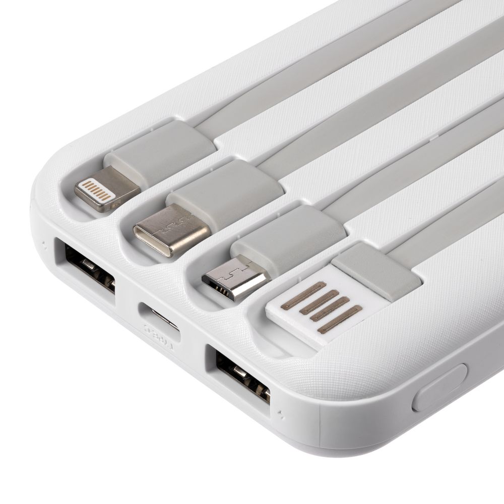 Внешний аккумулятор Omni Qi 10000 мАч, белый — изображение 6