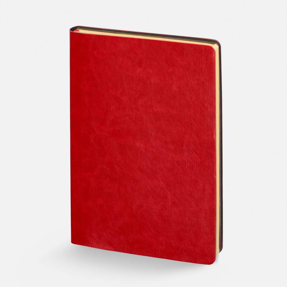 Ежедневник Nebraska Flex, недатированный, красный с золотистым — изображение 2