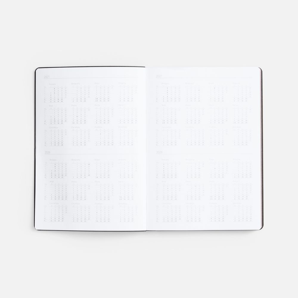 Ежедневник Nebraska Flex, недатированный, серебристый — изображение 9