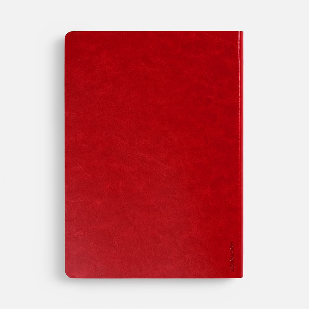 Ежедневник Nebraska Flex, недатированный, красный с серебристым — изображение 6