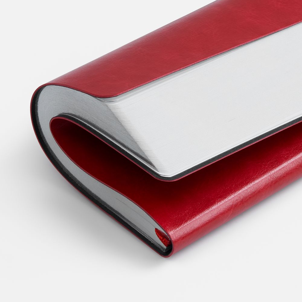 Ежедневник Nebraska Flex, недатированный, красный с серебристым — изображение 8