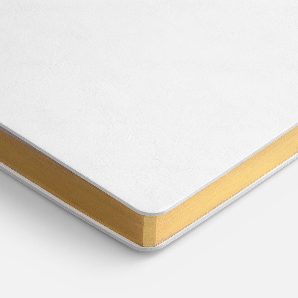 Ежедневник Nebraska Flex, недатированный, белый с золотистым — изображение 7