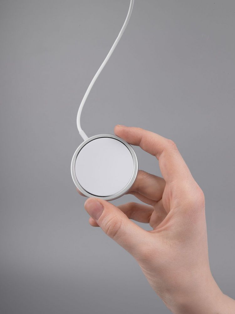 Беспроводное зарядное устройство с магнитами Magmate, серебристое — изображение 8