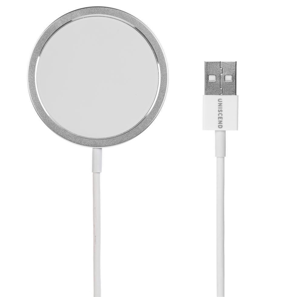 Беспроводное зарядное устройство с магнитами Magmate, серебристое — изображение 3