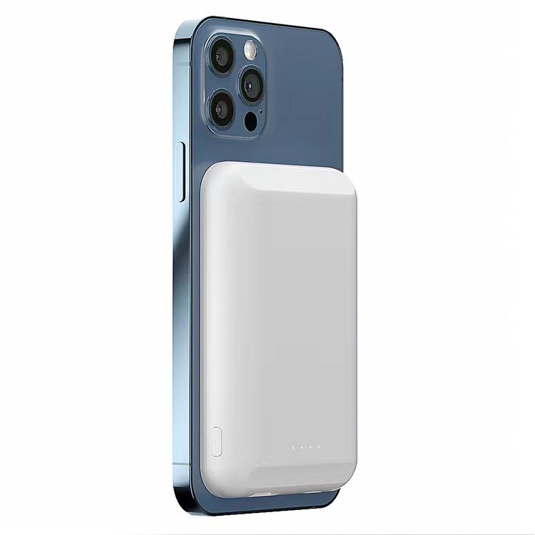 Магнитный беспроводной аккумулятор Magback 5000 мАч, белый — изображение 2