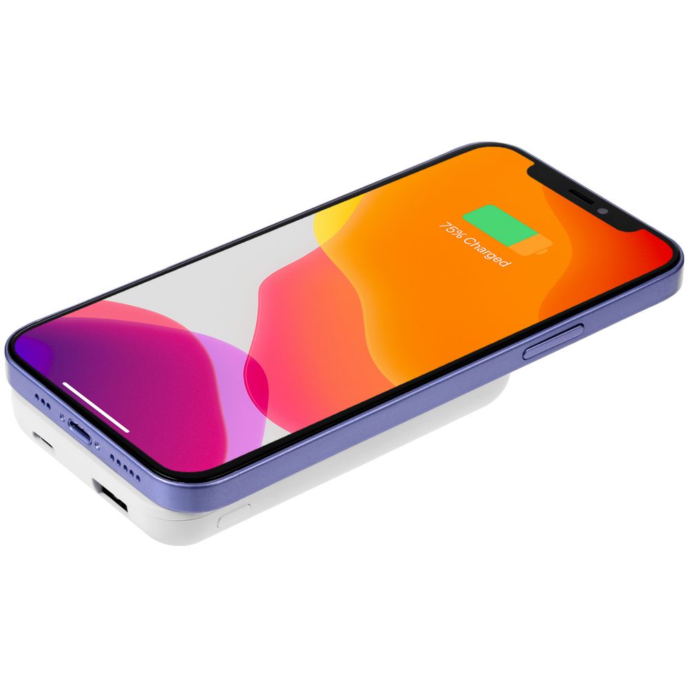 Магнитный беспроводной аккумулятор Magback 5000 мАч, белый — изображение 7