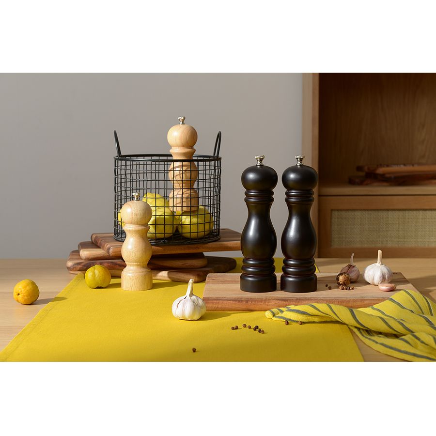 Мельница для перца Wood, большая, черная — изображение 6