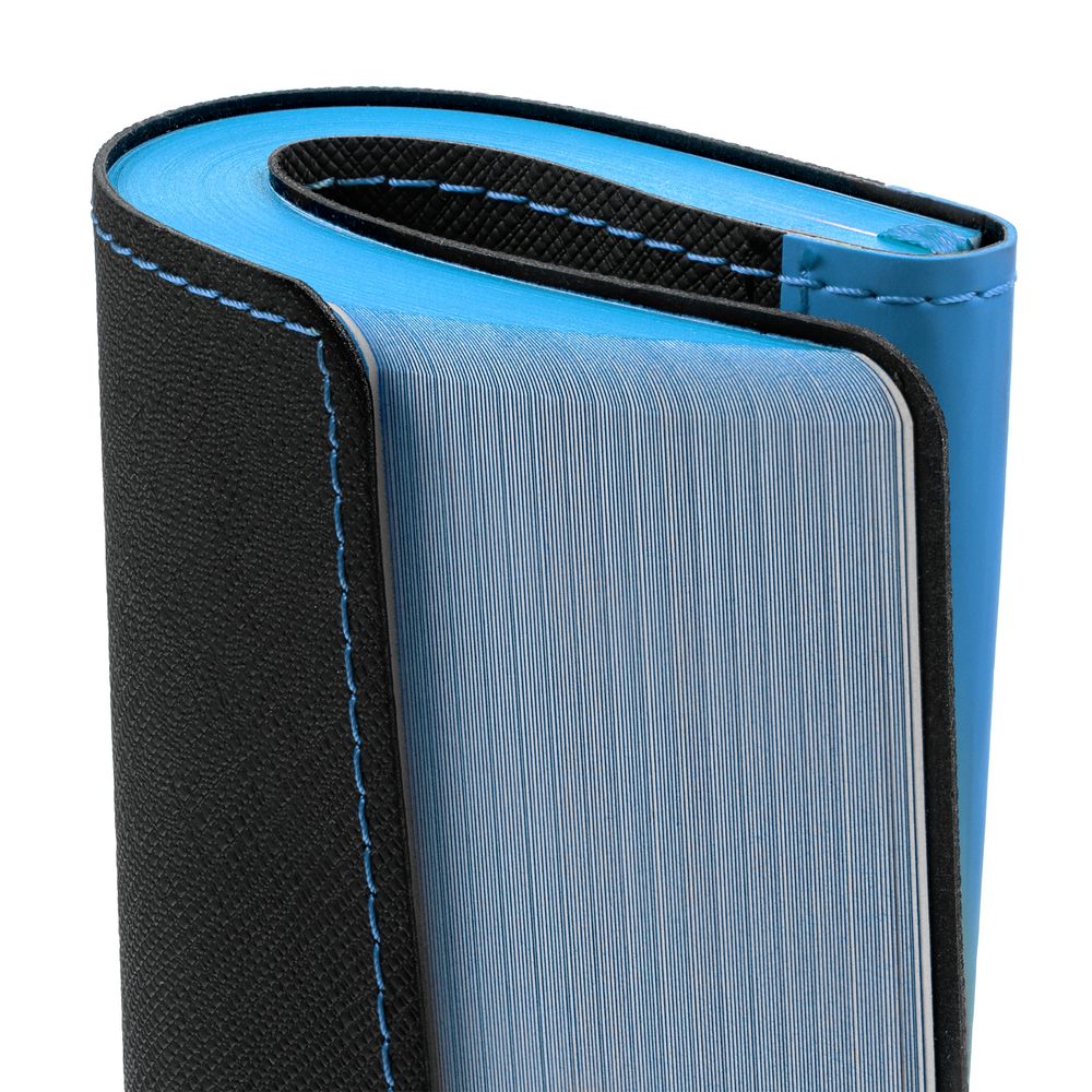 Ежедневник Nice Twice, недатированный, черный с голубым — изображение 5