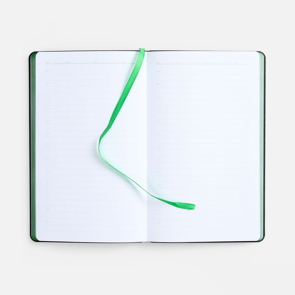 Ежедневник Nice Twice, недатированный, черный с ярко-зеленым — изображение 8