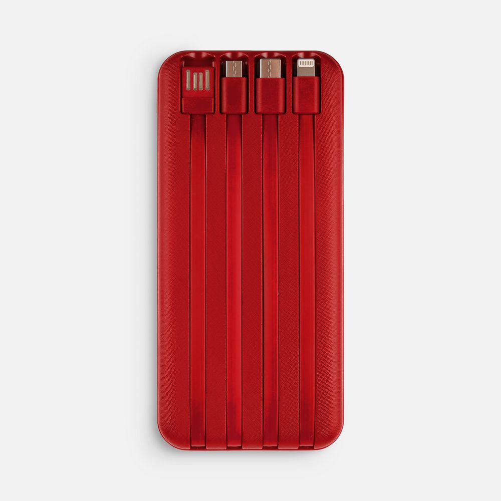 Аккумулятор Omni Qi 10000 мАч, ver.2, красный — изображение 5