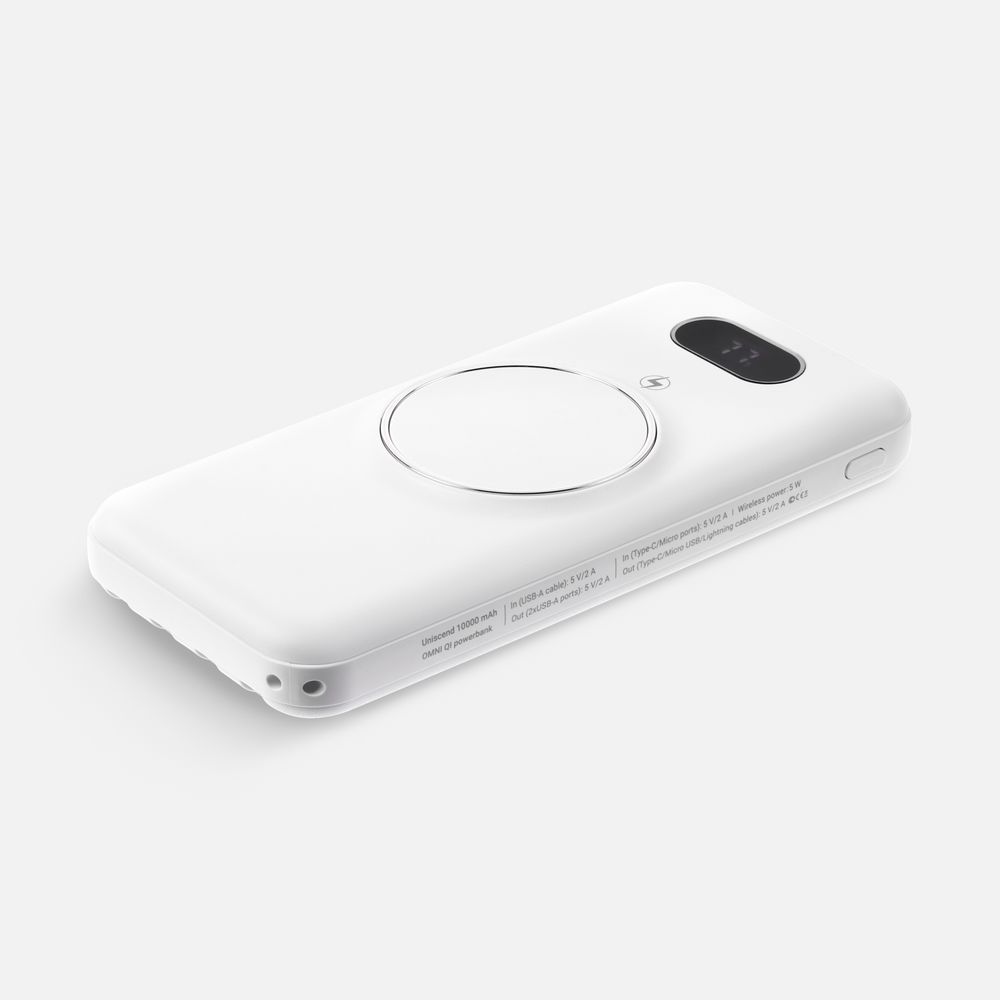 Аккумулятор Omni Qi 10000 мАч, ver.2, белый — изображение 2