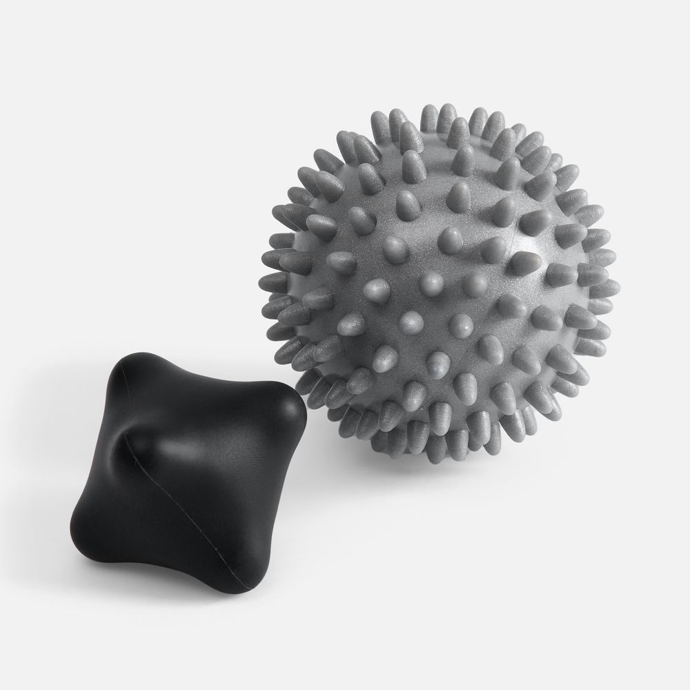 Набор массажных мячей для MФР Relaxify, черный с серым — изображение 2