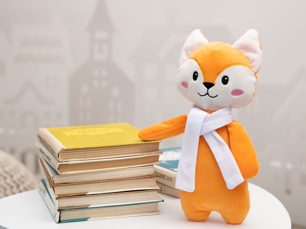 Мягкая игрушка Beastie Toys, лисенок с белым шарфом — изображение 6