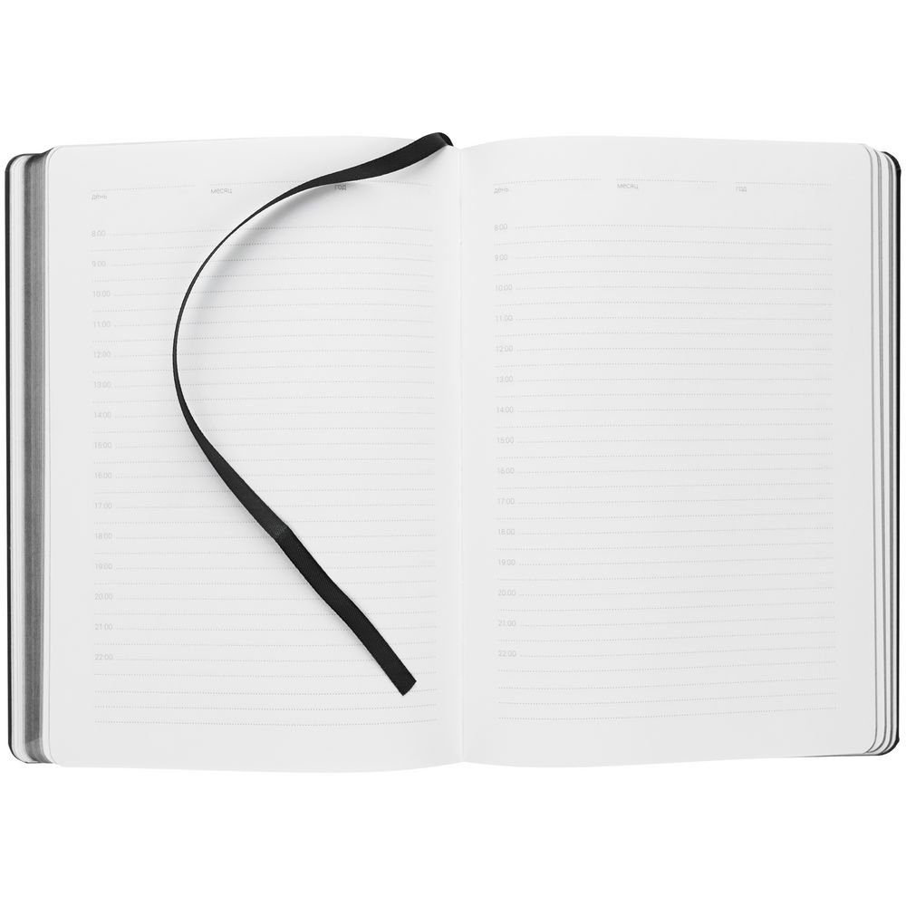 Ежедневник New Factor, недатированный, черный — изображение 7