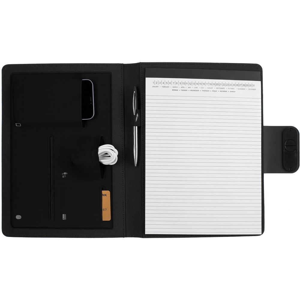 Папка с блокнотом Midstream, черная — изображение 8