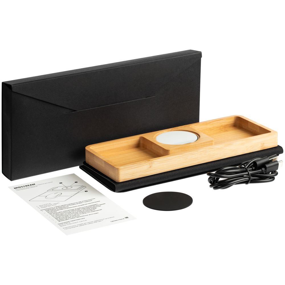 Настольный органайзер Midstream с зарядкой и ковриком для мыши — изображение 10