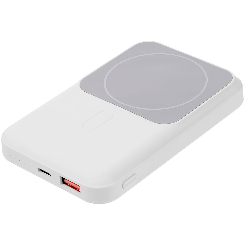 Магнитный беспроводной аккумулятор Top Force, 10 000 мАч, белый — изображение 3