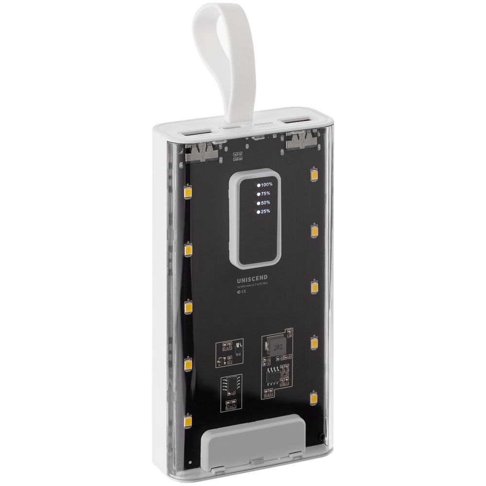 Аккумулятор Trellis Flat 10000 мАч, белый — изображение 3