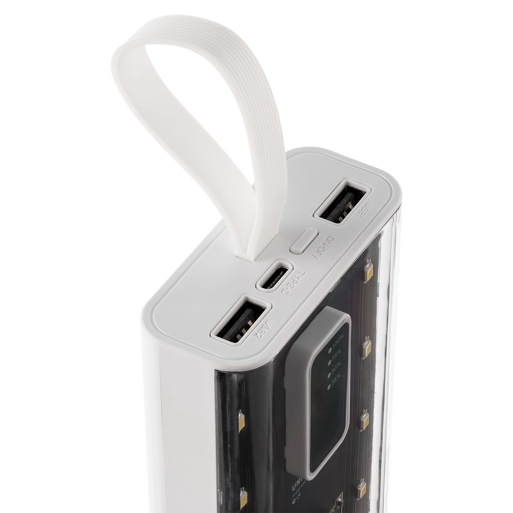 Аккумулятор Trellis Flat 10000 мАч, белый — изображение 8