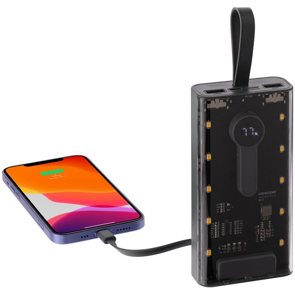 Аккумулятор Trellis Digital 10000 мАч, темно-серый — изображение 5