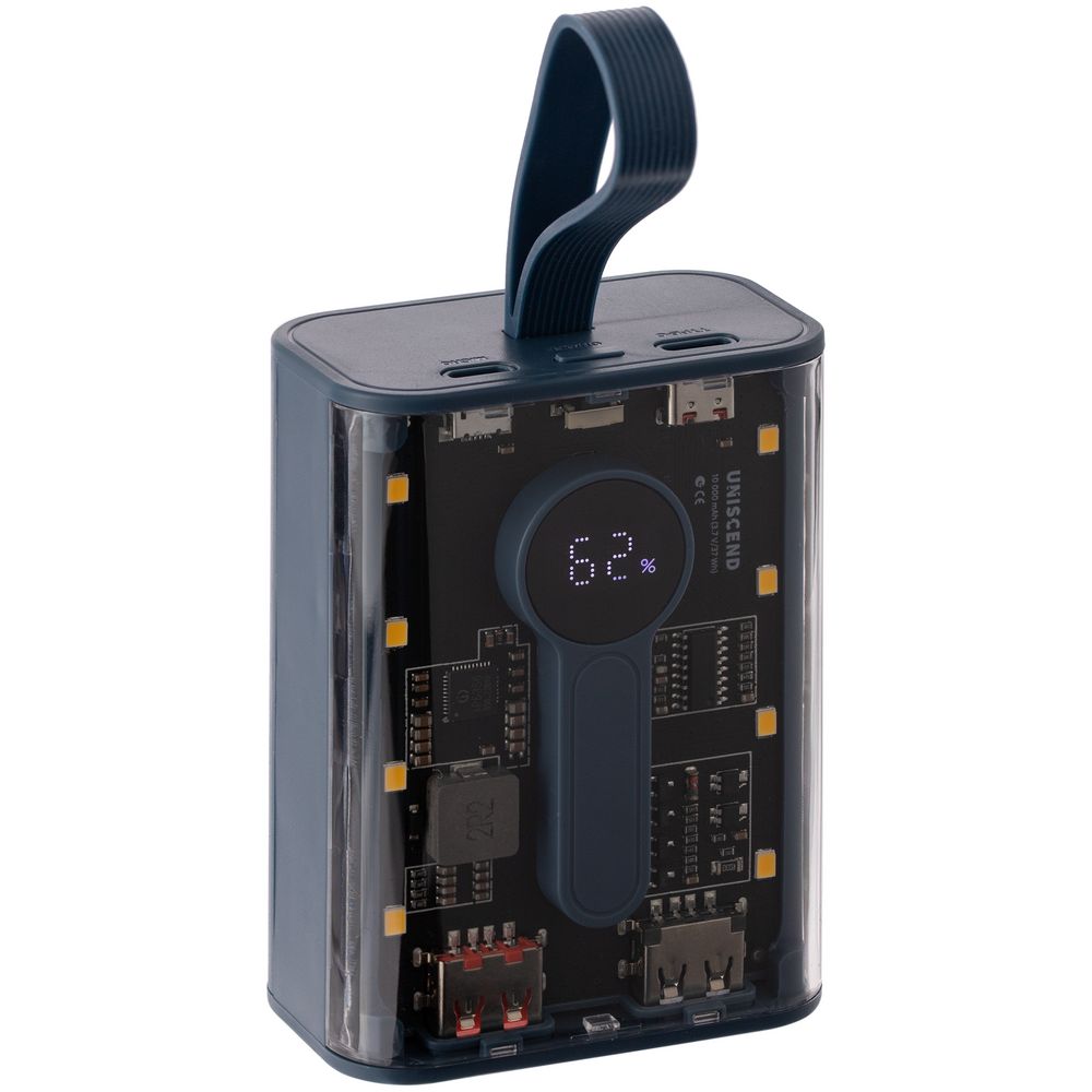 Аккумулятор c быстрой зарядкой Trellis Quick 10000 мАч, синий — изображение 2