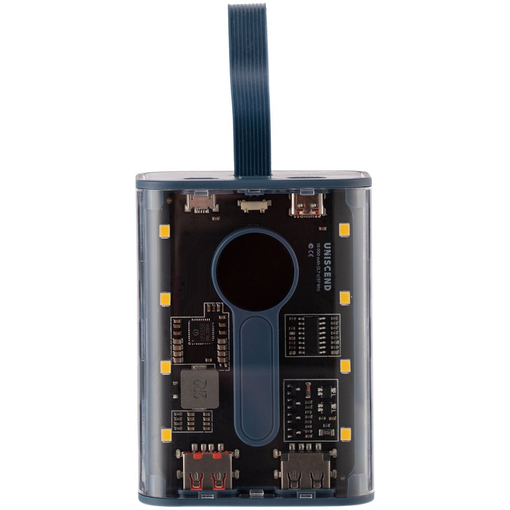 Аккумулятор c быстрой зарядкой Trellis Quick 10000 мАч, синий — изображение 3