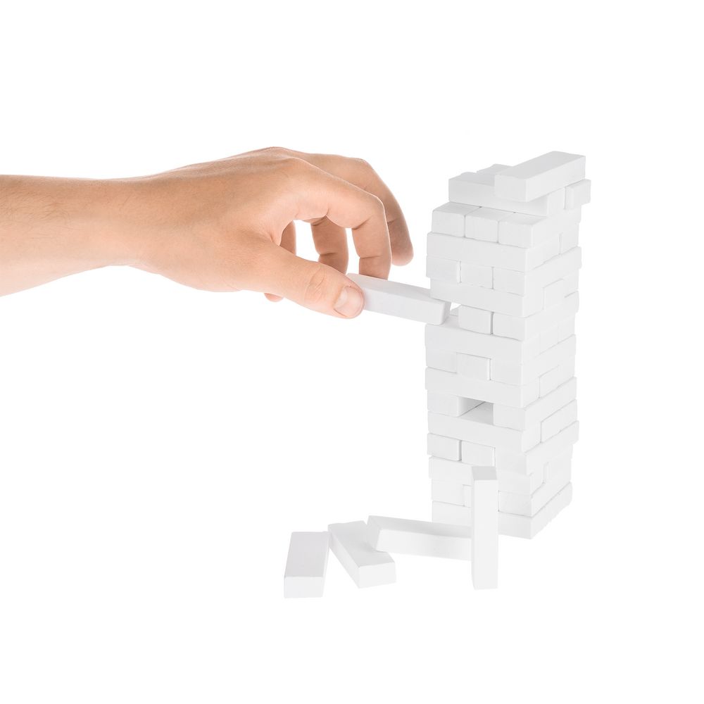 Игра «Деревянная башня Tickler», белая — изображение 5